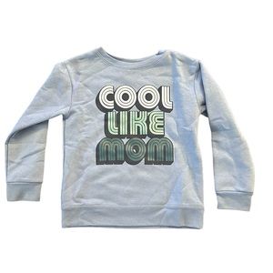 3/$25 Garanimals Light Blue Cool Like Mom Boys Sweatshirt Top Size 4T NWOT